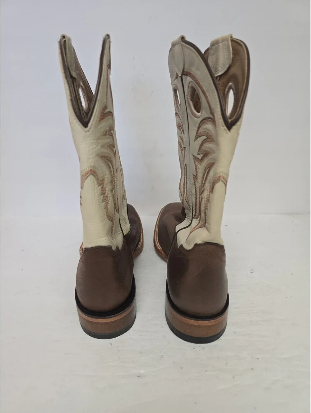 Cody James Men's BB63 Leather Broad Square Soft Toe Western Boot Brown 10.5D